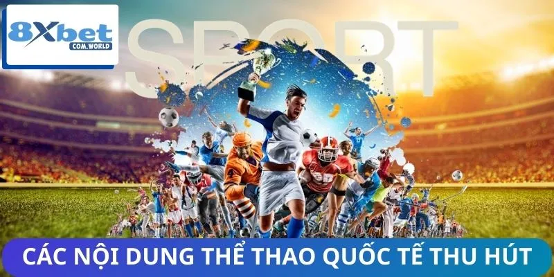 Tin Nhanh Thể Thao Quốc Tế Từ 8XBET - Cập Nhật Từng Giây 2 Các nội dung thể thao quốc tế thu hút sự quan tâm nhiều nhất